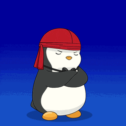 Tough Outside Pirate Penguin GIF
