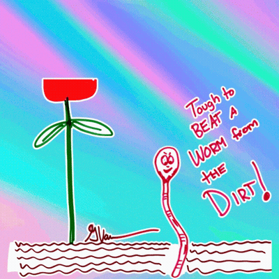 Tough To Beat A Worm From The Dirt GIF