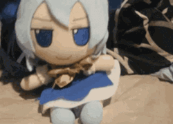 Touhou Cute Plush Toy Cirna Bouncy Dance GIF