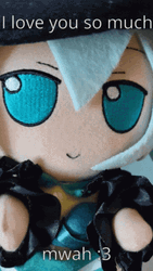Touhou Koishi Plush Toy Kiss Love You  GIF