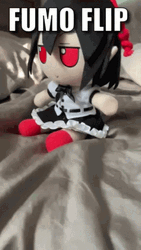 Touhou Plush Toy Aya Shameimaru Back Flip  GIF
