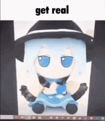 Touhou Plush Toy Ice Fairy Cirno Get Real GIF