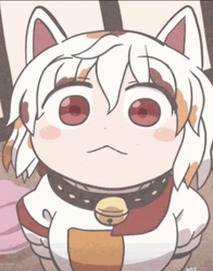 Touhou Project Cute White Wolf Momiji Inubashiri  GIF