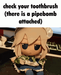 Touhou Project Sakuya Izayoi Check Your Tootbrush  GIF