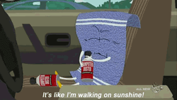 Towelie Puffing Computer Duster GIF