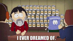 Towelie Selling Merchandise With Randy Marsh GIF
