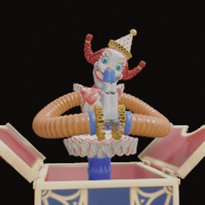 Toy Clown Coming Out Of Box GIF