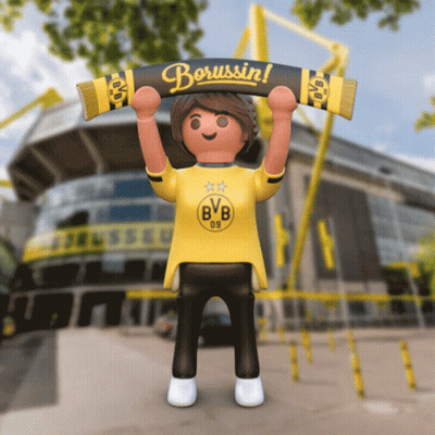 Toy Holding Borussia Scarf GIF