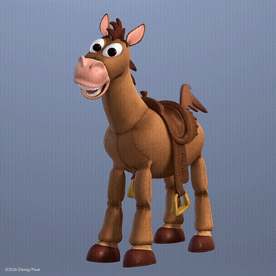 Toy Horse From Toy Story With Saddle GIF