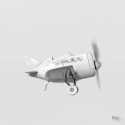Toy Plane Made Funny Moves GIF