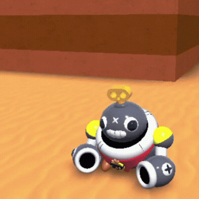 Toy Robot With Key On Top GIF