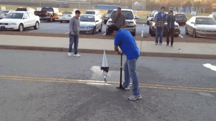 Toy Rocket Falling To Earth GIF