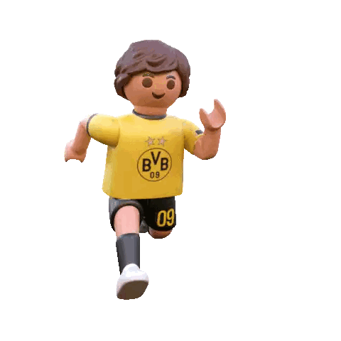 Toy Soccer Player In BVB Jersey Sticker