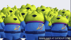 Toy Story Aliens Hands Up GIF