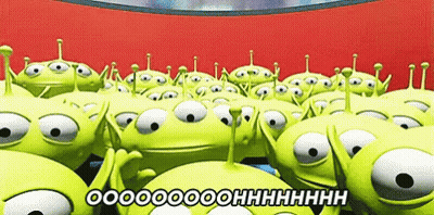 Toy Story Aliens Standing Together GIF