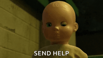 Toy Story Baby Doll Asking For Help GIF