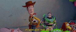 Toy Story Buzz Woody Good Good GIF