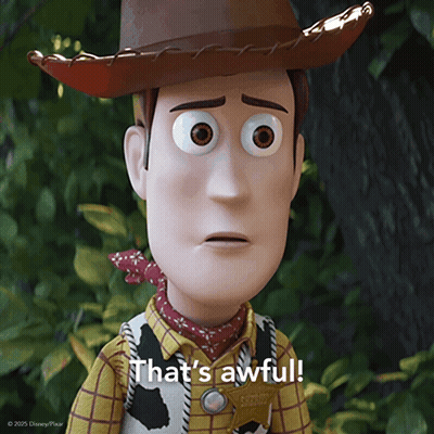 Toy Story Character Says That's Awful GIF