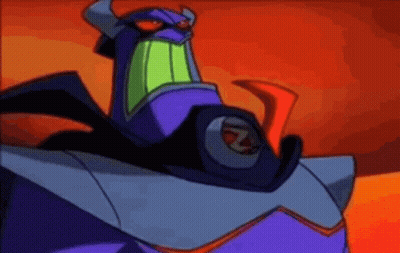 Toy Story Character With Sunglasses And Horns GIF