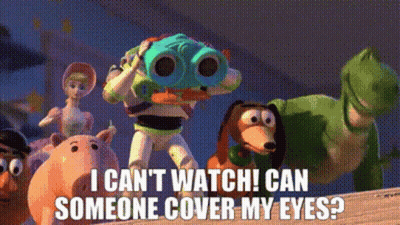 Toy Story Characters Holding Binoculars GIF