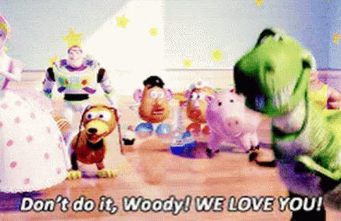 Toy Story Characters Talking GIF