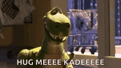 Toy Story Dinosaur Saying Hug Me Kadeeee GIF