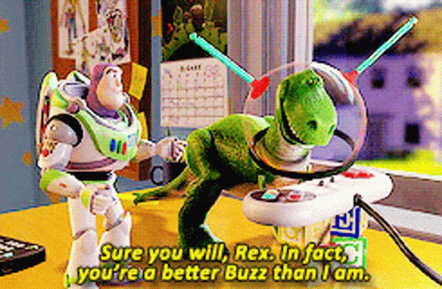 Toy Story Dinosaur Says Can't Take That Rejection GIF