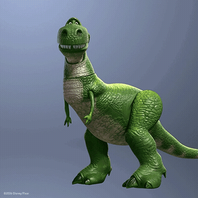 Toy Story Dinosaur Smiling Saying Oh GIF
