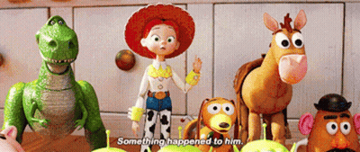 Toy Story Toys Including Jessie And Slinky GIF