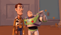 Toy Story Woody And Buzz Everywhere GIF