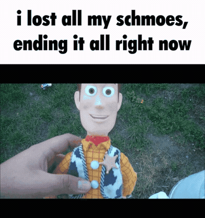 Toy Story Woody I Lost All My Schmoes GIF
