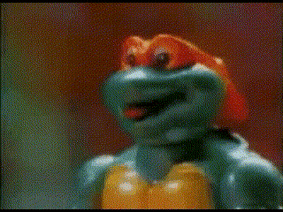 Toy Turtle With Red Head GIF