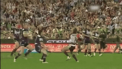 Toyota Ad In Rugby Game Background GIF