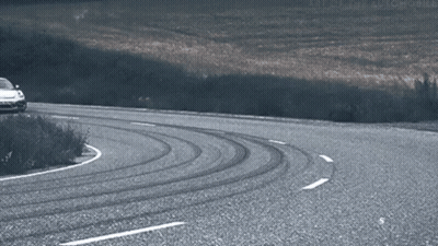 Toyota Car Driving Down Road GIF