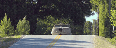 Toyota Car Driving Down Road GIF