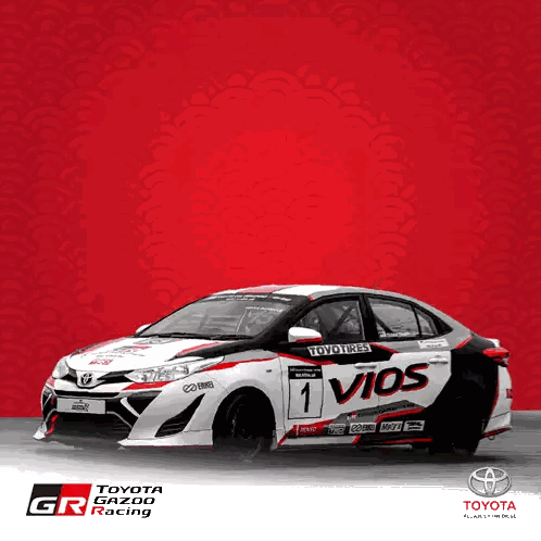 Toyota Racing Car Number 1 Vios Sticker