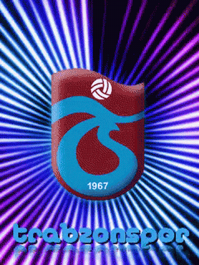Trabzonspor Logo Surrounded By Purple Lights GIF