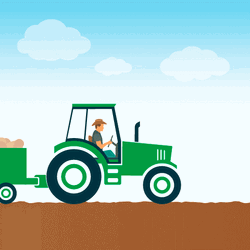 Tractor Infographic Style GIF