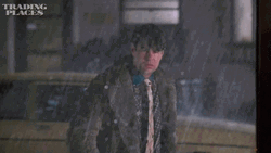 Trading Places Dan Aykroyd Intense Rain GIF