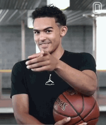 Trae Young Pointing Finger GIF