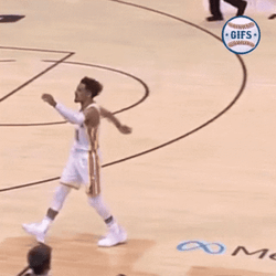 Trae Young Waving Audience GIF