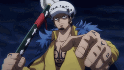 Trafalgar Law Cool Hand Gestures GIF