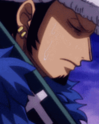 Trafalgar Law Focus Under Rain GIF