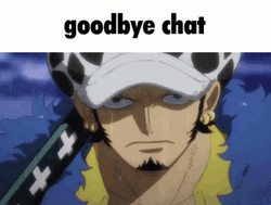 Trafalgar Law Goodbye Chat GIF