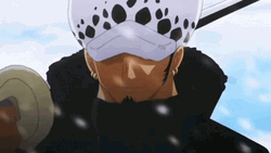 Trafalgar Law In Slow Mo GIF