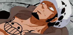 Trafalgar Law Lying On Ground GIF