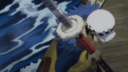 Trafalgar Law Sailing Rough Sea GIF