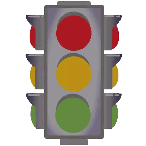 Traffic Light Saying Thinking No Means Maybe Sticker