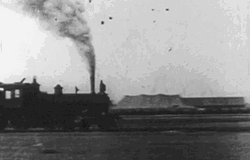 Train Crash Bumping Each Other GIF