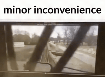 Train Going Down Tracks Minor Inconvenience GIF